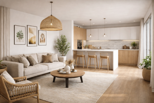 appartements neufs Rooj by GA, espace salon