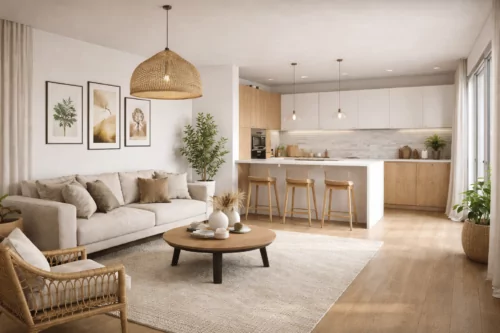 appartements neufs Rooj by GA, espace salon